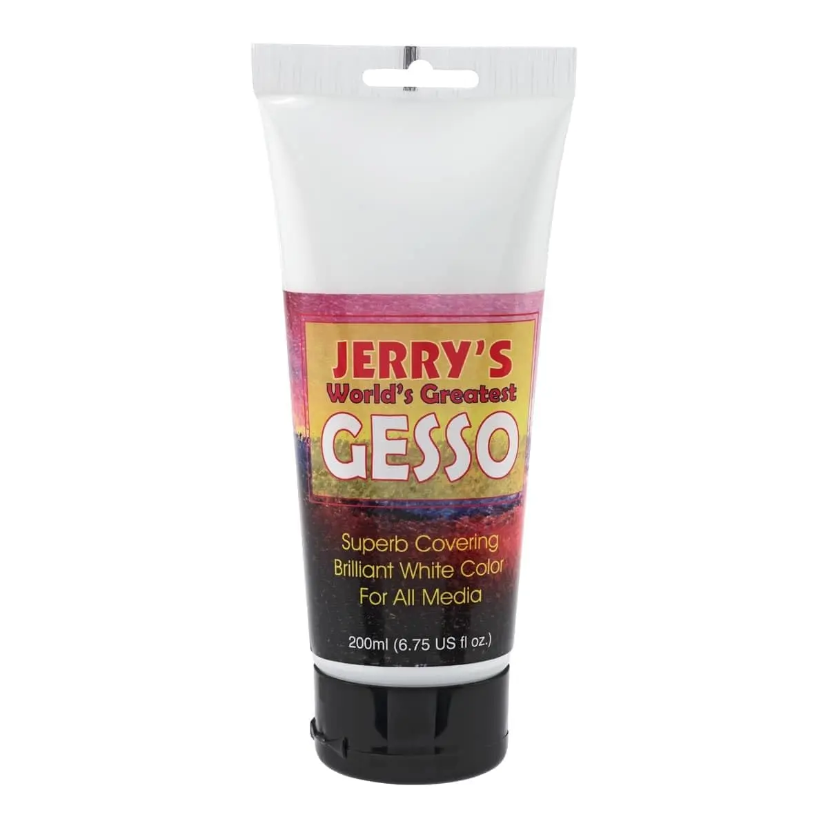 Jerry's Acrylic Gesso Primer - 200ml Ultra Bright White, Non-Yellowing, Highly Pigmented Art Materials for Artists, Art Painting Supplies