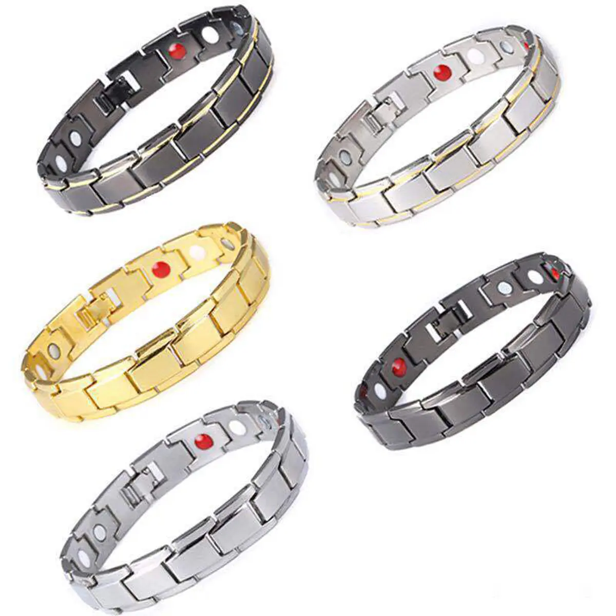 Men's Stainless Steel Detachable Magnetic Pair Bangle - Retro Daily Unisex Metal Bracelet, Fashionable Costume Jewelry Accessory for Couples, Bracelets Jewelry, Fashionable Bracelet Style