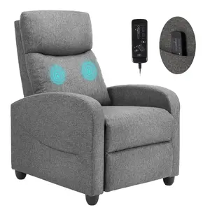 Massage Recliner Chair for Adults, Adjustable Home Theater Seating with Lumbar Support, Small Recliners for Small Spaces