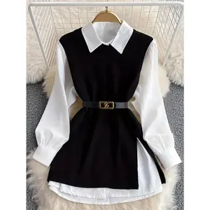 Women's Fashion Knitted Long Summer Vest Without Shirt or Belt