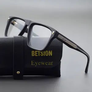 Oversized Square TR90 Anti Blue Light Glasses Frame Computer Eyewear Men Women Flexible Spring Hinge Perfect for Large Faces