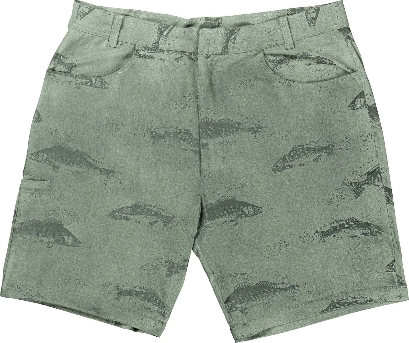 Men's Water Activated Fish Print 9 Inch Inseam Boardshort