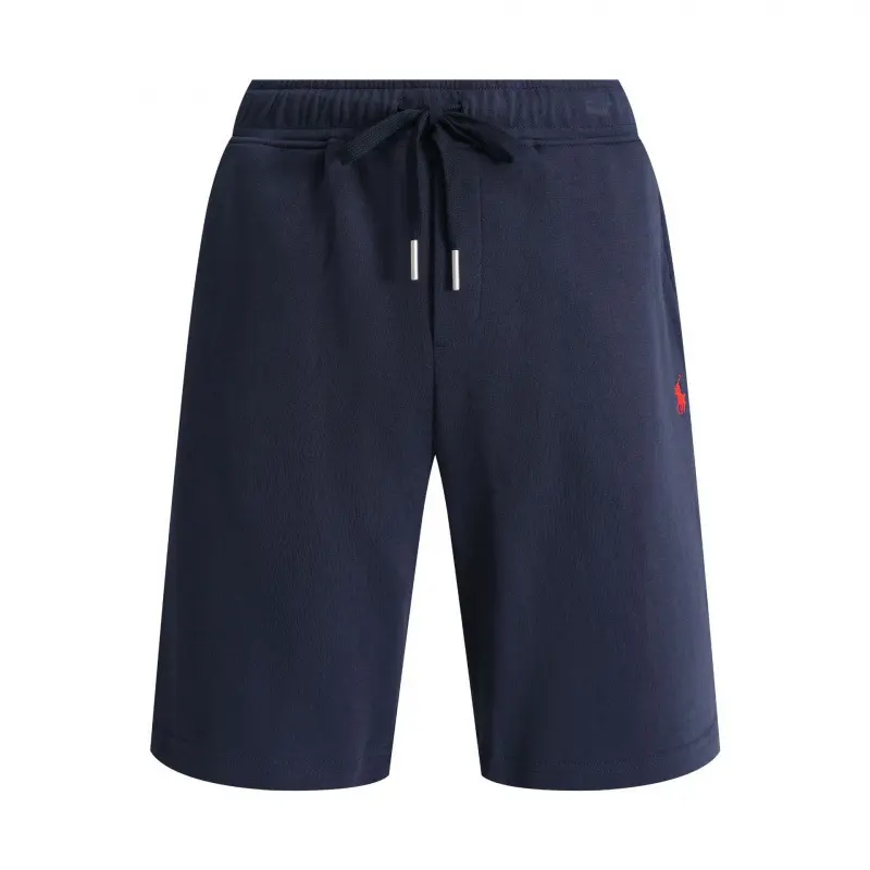 Shorts in navy blue and red