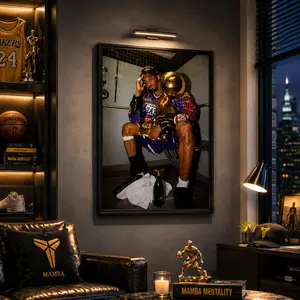 [Free Ship] Kobe Basketball Poster Streetwear Wall Art Canvas For Home