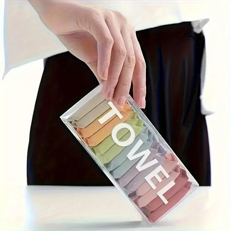 7/14PCS Super Absorbent Compressed Towels - Ultra-Portable & Thickened Facial Tissues - Hygienic, Quick-Dissolving for Travel, Home & Outdoor Use - Multipack Options for On-the-Go Convenience