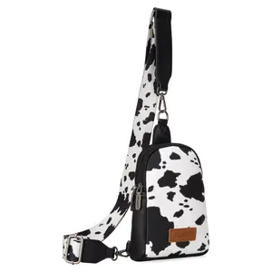 Wrangler Cow Print Crossbody Bags for Women Western Sling Bag