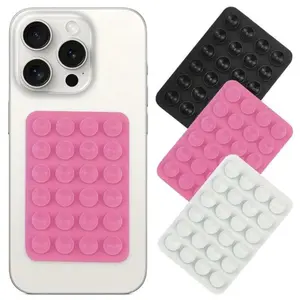 1pc Versatile Silicone Phone Grip with Double-Sided Suction Cup - Strong Adhesive Stand for iPhone & for Android, Ideal for Selfies & Videos