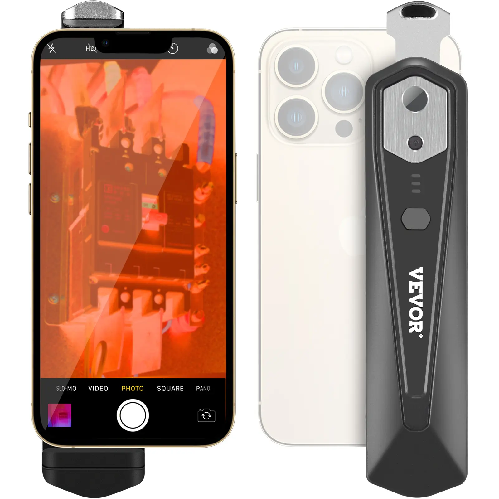【Summerfinds】VEVOR Thermal Imaging Camera for Android & IOS,256 x 192 IR High ResolutionWireless Infrared Thermal Imager with WiFi & Visual Camera25Hz Refresh Rate Thermal Camera for Smartphone-4°F-1022°F