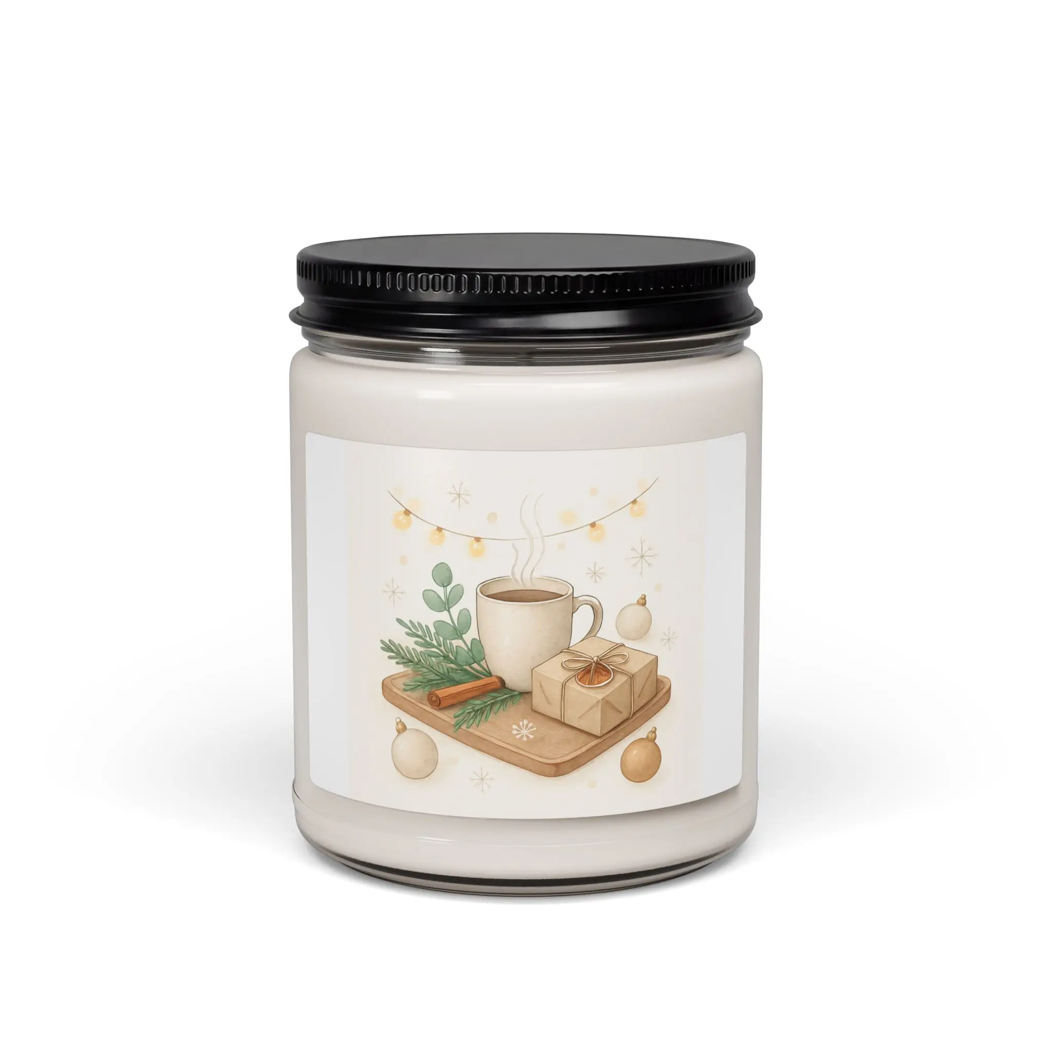 Cozy Hot Cocoa & Cookies Candle 9oz Soy Jar | Winter Coffee Scent