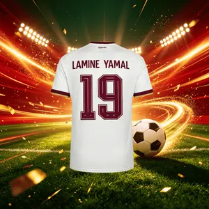 2026 Spain 19#Lamine Yamal and 20#Pedrl Short And Long Sleeve Soccer Jersey Fans Version Breathable