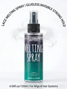 Lace Melting Spray and Holding Spray, Extra Hold for Lace Wigs, Fast Drying No Residue, Strong Natural Forming Hold, Glueless Invisible Finish, Hair Products