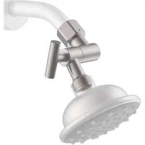 Metal Shower  Elbow Adapter, Adjustable Shower  Extension Adapter Shower Arm Extension Connector Showerhead, Wall Mounted - Nickel