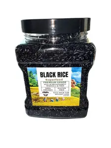 Blue Mountain Cafe Forbidden Black Rice - 1.5 lbs Jar, Rich in Antioxidants, Nutrients, Protein, Fiber, Iron, Slightly Sweet Nutty Flavor, Supports Heart Health