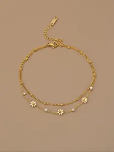 Women's Stainless Steel Anklet Jewelry, Casual Style, Layers, Layered Anklet, Perfect Gift for Women, Girls, Friends, Family, Daily Wear & Special Occasions