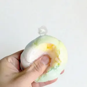 Handmade Squishy Ball Stress Relief Toy, TPR Stress Reliever, Slow Rebound Sensory Squeeze Toy, Soft Clay Filled Relaxation Toy, Perfect for Gifts and Decor