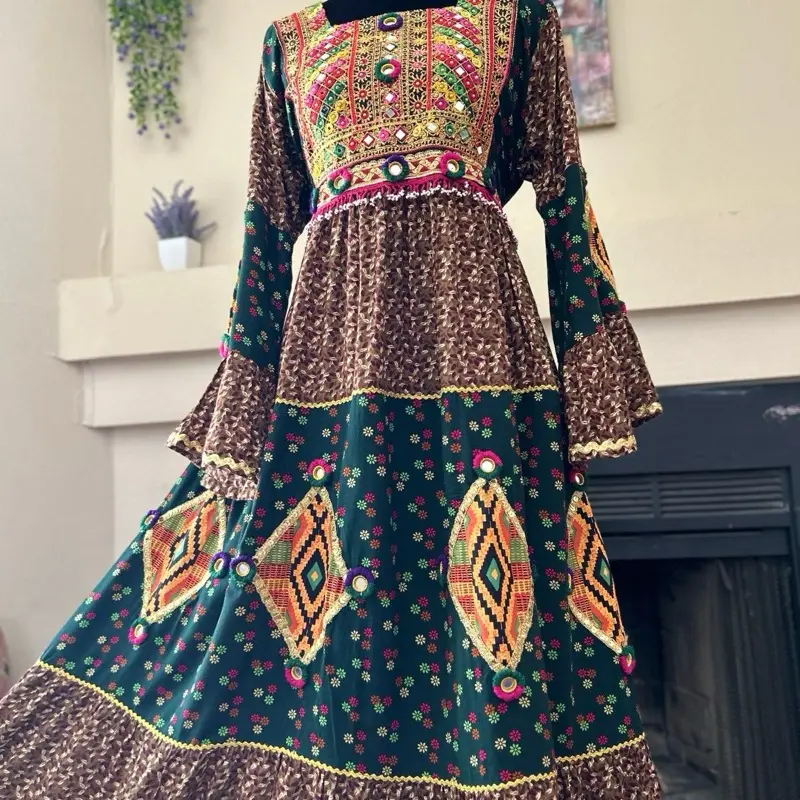 green satin pleated dress Dark Green / Custom Size  Bellapromdress