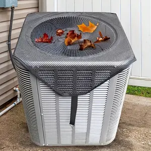 Outdoor Air Conditioner Cover 1 Count 28" x 28" Durable Outdoor Windproof Air Conditioner Cover Protects Against Dust and Cold Air PVC Mesh for Ventilation Home Supplies