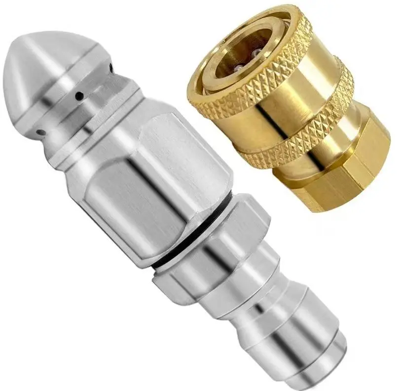 2026 Sewer Cleaning Tool High-pressure Nozzle, Drain Augers, Sewer Pipe Dredging And Cleaning Tools for Pipe Unclogging - Drain Clog Remover | Hair Clog Remover | Toilet Clog Remover