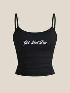 1 piece of women's fashion slim fit daily versatile long suspenders hot girl style Camisole