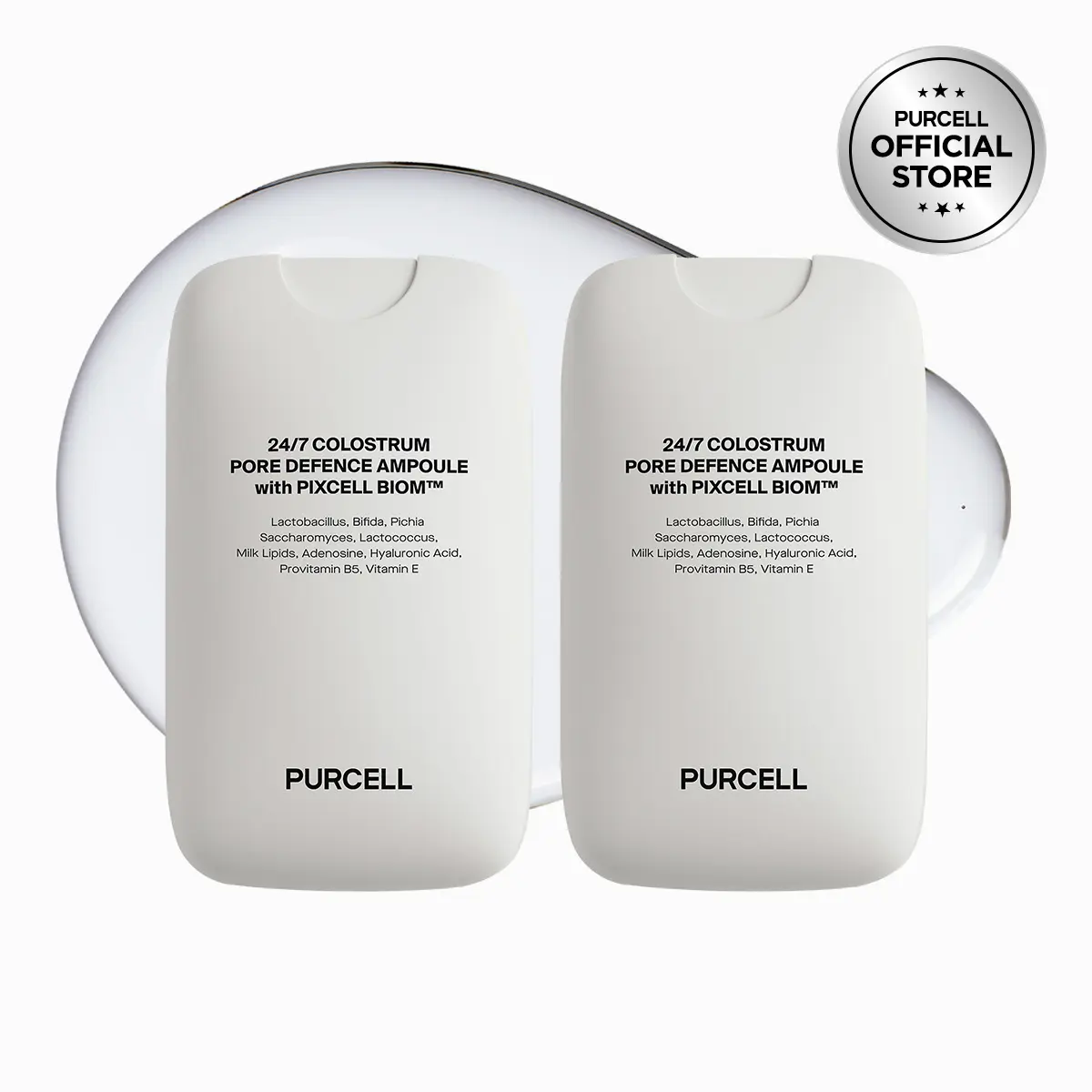 PURCELL 24/7 Mist Duo Set l White (Pack of 2) l Glass skin with Long Hydration, Poreless Smooth Skin, Before & After Makeup, Hyaluronic Acid and Vitamin, For All Skin types