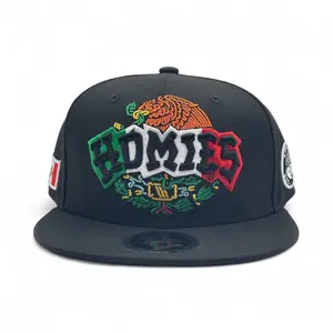 HOMIES Embossed HOMIES with Mexico Flag Snapback Hat One Size Fits All Adjustable Fit Gift Option for Casual Wear