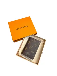 Pre-owned Louis Vuitton leather Small Leather Goods Classic Monogram Wallet Brown LVA11260512