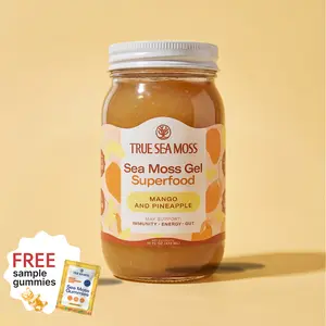 True Sea Moss Mango-Pineapple Irish Sea Moss Gel – Rich in Essential Minerals & Vitamins – supports overall vitality
