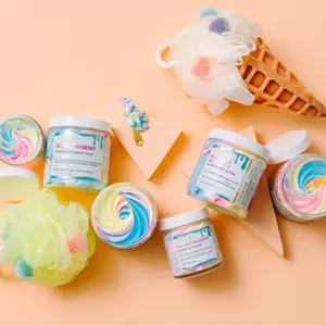 Foaming soap, whipped foaming soap, shaving soap, whipped shaving soap