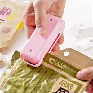 Portable Mini Sealing Machine Hand Press Heat Sealer Household Snack Plastic Bag Sealer Compact Heat Sealing Tool for Home Use