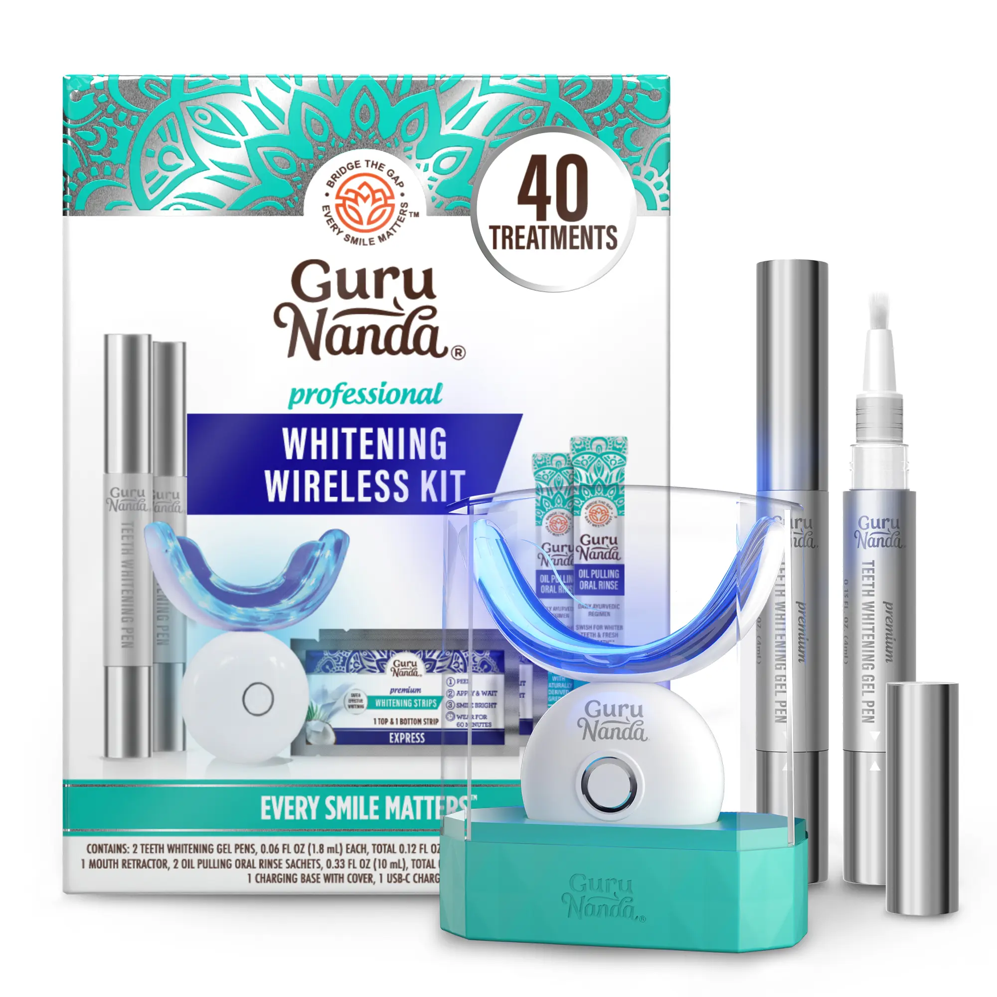 GuruNanda Professional Whitening Wireless Kit