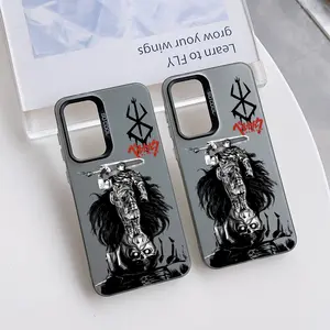 Anime B-Berserk Pattern Phone Case Casing Suitable for Samsung Galaxy A37 A57 A17 A07 A56 A26 A36 A55 A35 A06 A16 A05 A14 A24 A34 A54 A15 A05s A04e A03s A25 A23 A33 A53 A73 A13 A32 A22 A72 A52 4G 5G Protective Anti Fall Matte Back Cover