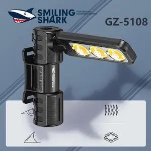 Smilingshark GZ-5108 Multifunctional Adjustable Work Light - ABS and PC Material, 1200mAh Built-In Battery, 180° Adjustable Angle, for Camping, Hiking