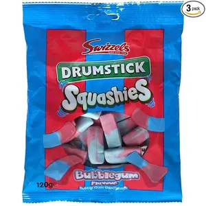 Squashies Drumstick Bubblegum - 120g (Pack of 3)