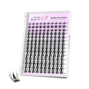 Veyes DIY Eyelash Clusters, Lightweight Manga Lashes with Lash Glue for Makeup Use