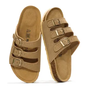 Project Cloud Women's Genuine Leather Sandals | Casual Summer Walking Footwear | ProjectPlush Memory Foam | Non-Slip – Capri