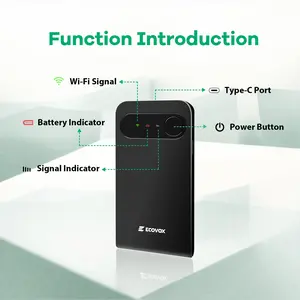 4G LTE WiFi Mobile Hotspot,No SIM Card Required No Contract,9 Connected Devices,Multiple Networks,Portable Internet for Campers, Motorhomes and Travels,Free 1GB Local Data