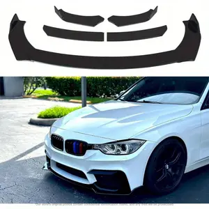 Universal Car Black Front Bumper Lip Chin Spoiler Splitter Body Kit for Impreza Civic Golf Subaru Premium Valentine's Day Gift for Loved Ones