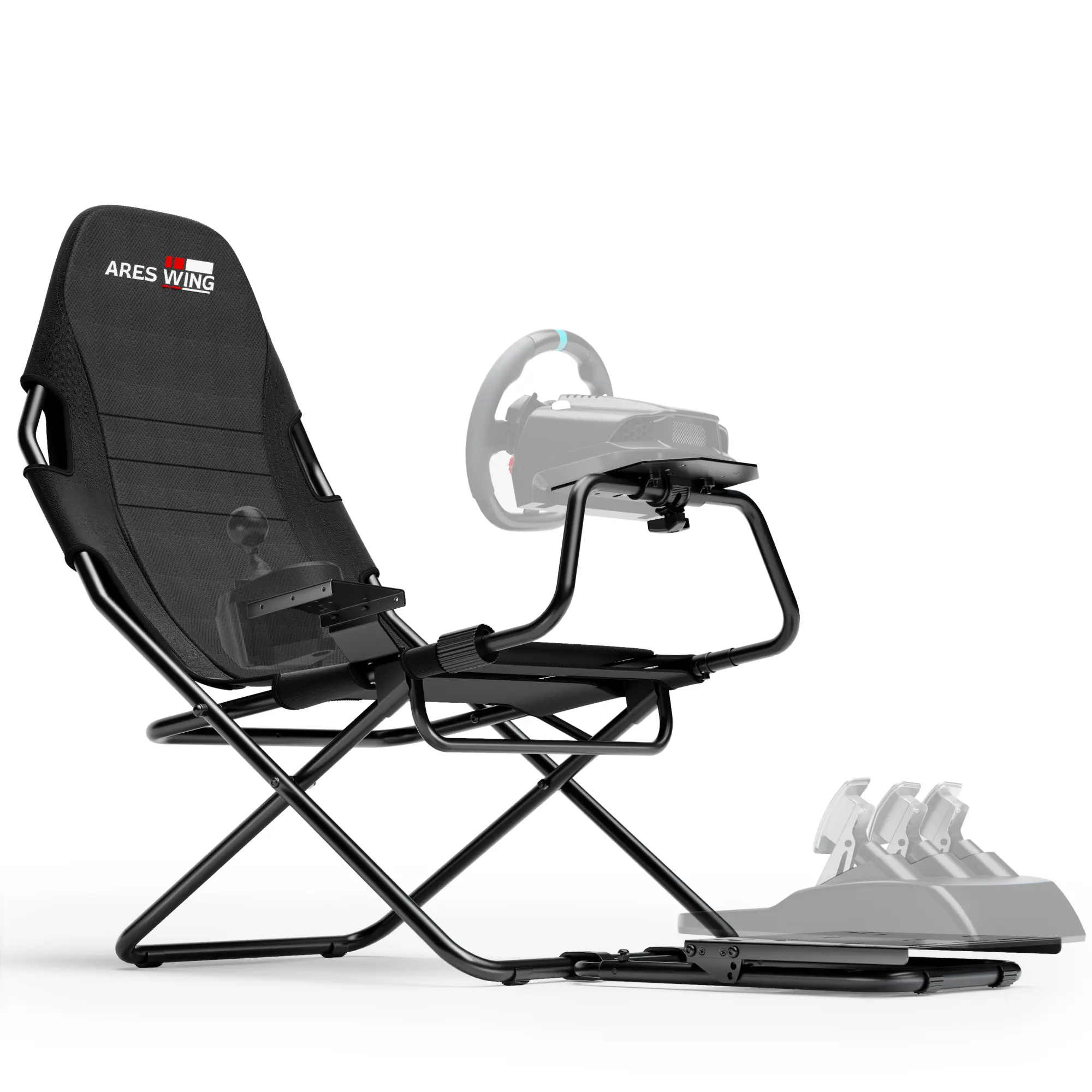 ARES WING Racing Simulator Cockpit, Racing Wheel Stand with Seat, Formula and GT Sim Racing Cockpit Compatible with Fanatec, Thrustmaster, Logitech, Moza Racing Games on PS5, PS4, Xbox and PC