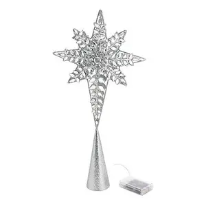 August & Leo 19" LED Jeweled Bethlehem Star Tree Topper