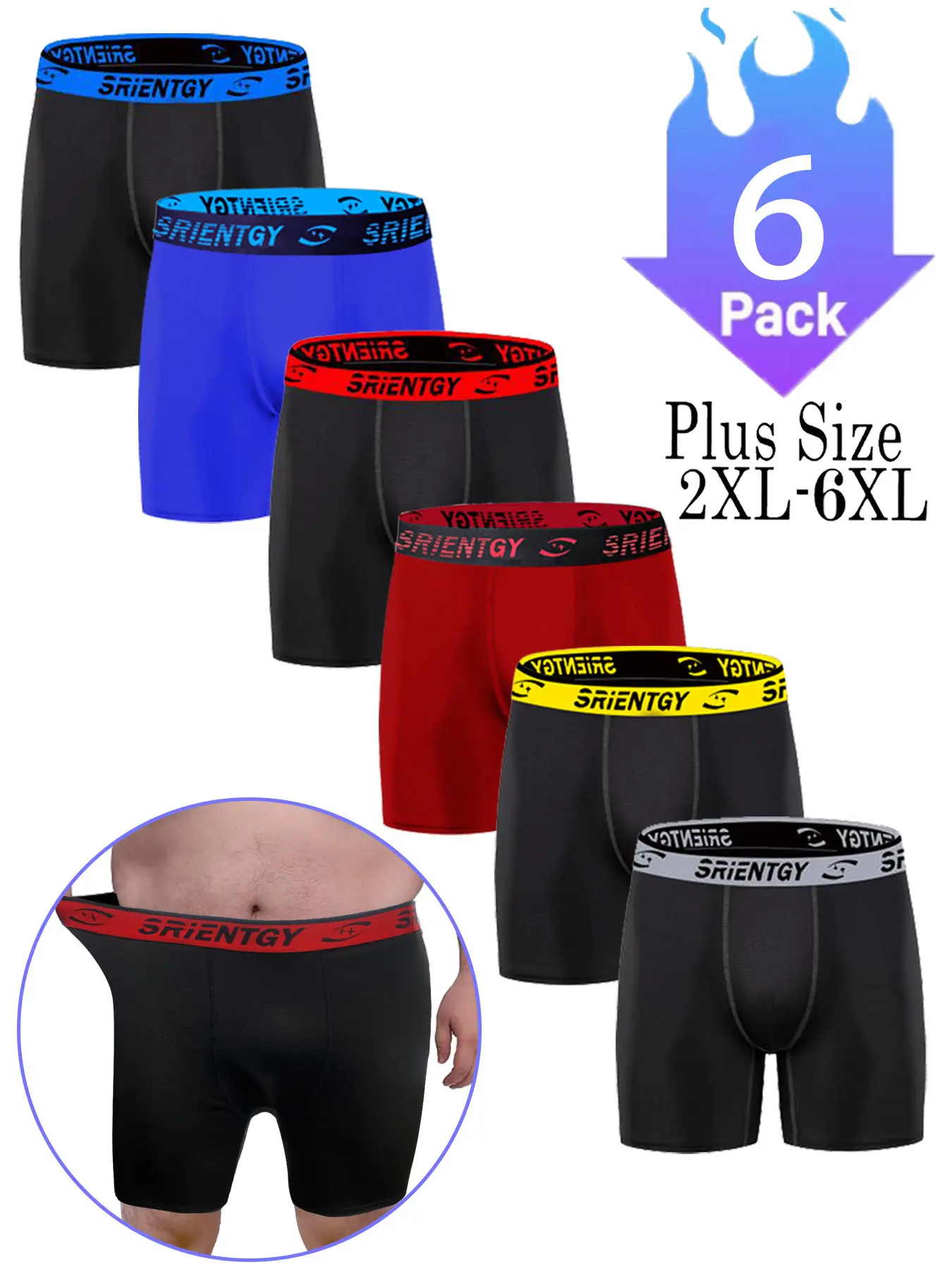 Men's Fashion Solid Color Plus Size Athletic Fit Briefs, Breathable Comfort Elastic, Stretchy Underwear, Elastic Knit Underwear, Durable Casual Sports Underwear, Ideal for Running, Gym, Boxing, Workout Gym Underwear, Fashion Comfy Underwear