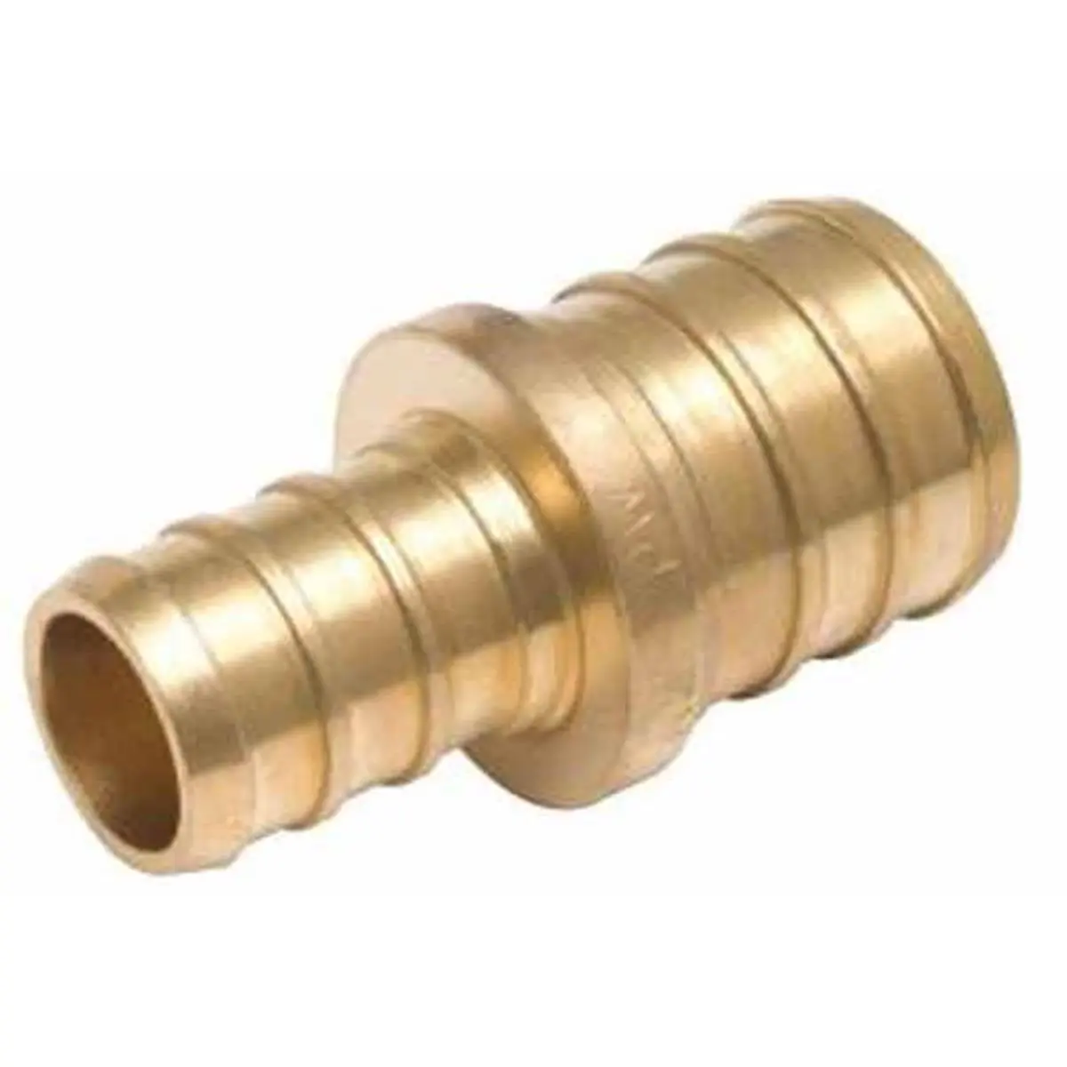 212 MAIN Dezincification-Resistant Brass PEX Barb Coupling, 0.5x0.75in, Underground-Rated PEX Tubing Connector, Boating Water Sports Accessory, 200 PSI Maximum Working Pressure, Barbed Ends, Crimp-Ready, Bulk Pack