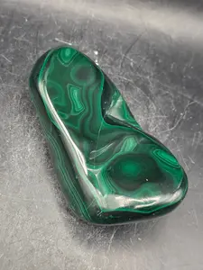 Malachite polished free form! 6.3 ounces, 3.2 inches long, 1.7" wide