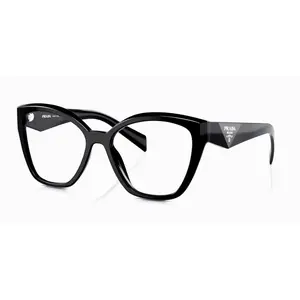 Pre-owned PRADA VPR 20Z BLACK EYEGLASSES
