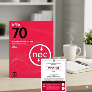 NFPA 70 National Electrical Code (NEC 2023) Book, Trade Paperback with Tabbed Indexes by National Fire Protection Association