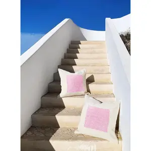 Casa Cubista Pink Square Pillow