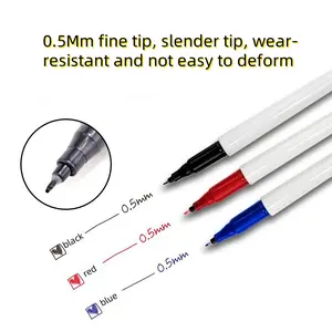 3-Pack Erasable Fine Point Whiteboard Pens, Smooth Writing Pens, 0.5mm Tip, Non-Toxic, Writing Tool, Ideal for Office Meetings & School Supplies, New Condition