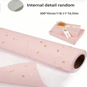 Packaging Paper, Thick Waterproof Gift Wrapping Paper, Floral Print, Party Decor, Birthday, Valentine's Day, Christmas Gifts