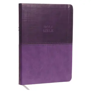 KJV Holy Bible: Value Large Print Thinline, Purple Leathersoft, Red Letter, Comfort Print: King James Version: Holy Bible, King James Version by Thomas Nelson [Leathersoft Book]