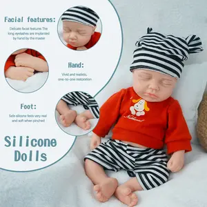 FunCuddle Doll 12-inch lifelike Reborn Doll Boy Reborn Doll  Lifelike Reborn Baby Dolls All Silicone No Harm To Human Body Can be Given as a Gift  Reborn Babies