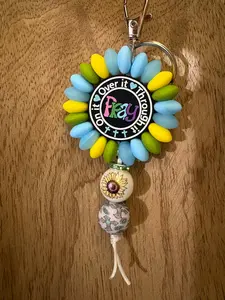pray on it - Handmade Beaded Keychain
